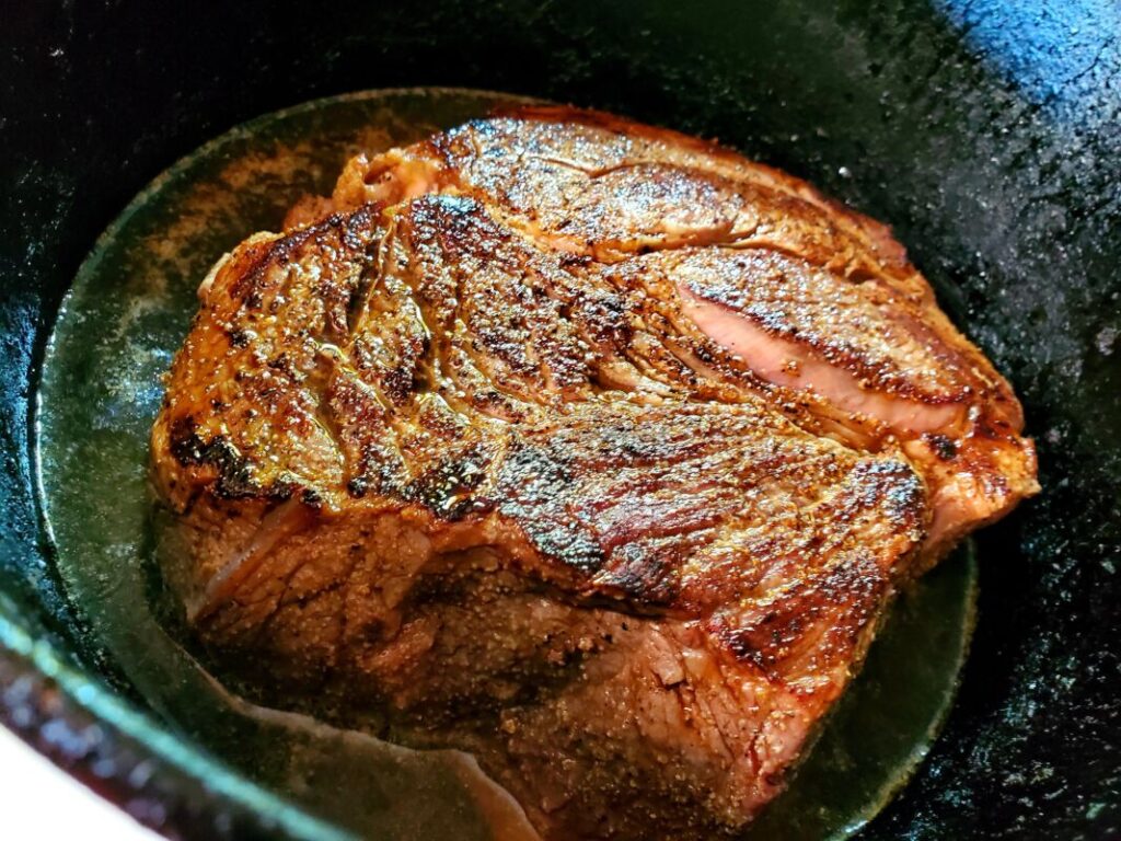 Dutch Oven Chuck Roast BBQ Cast Iron Cookery